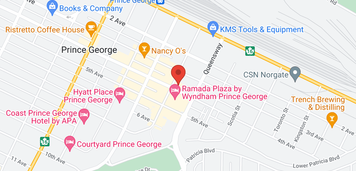 map of 380 GEORGE STREET